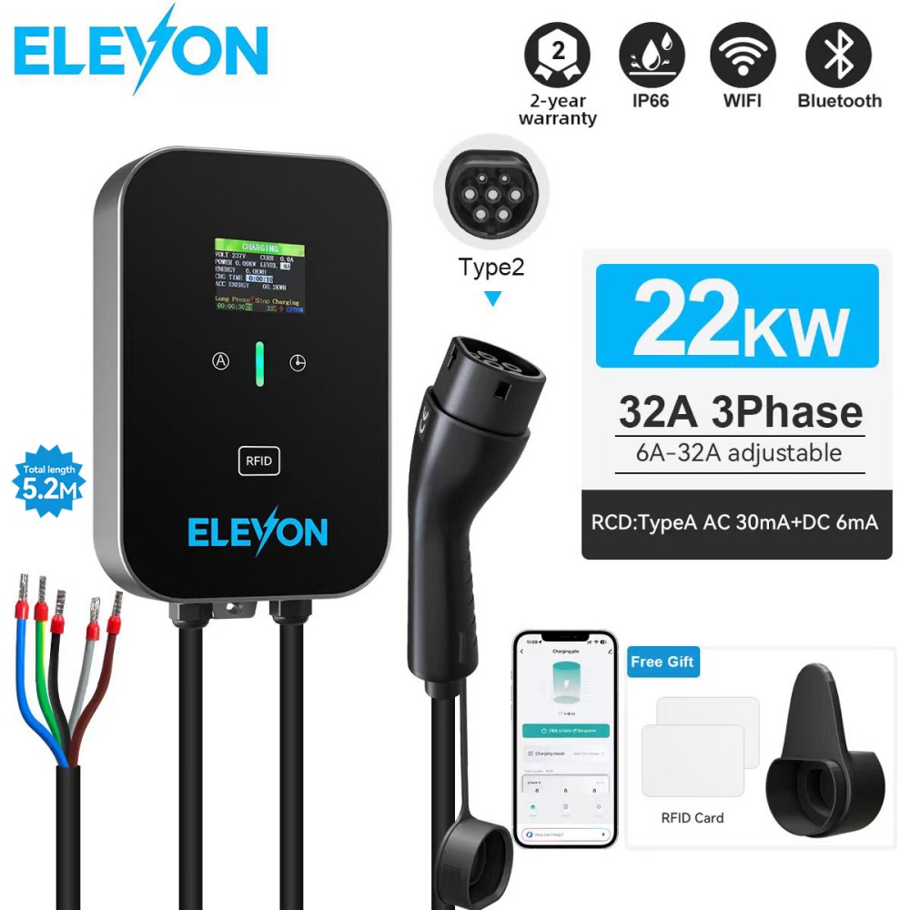 Wallbox Ev - Stacja ładowania ELEVON EV 22KW Typ