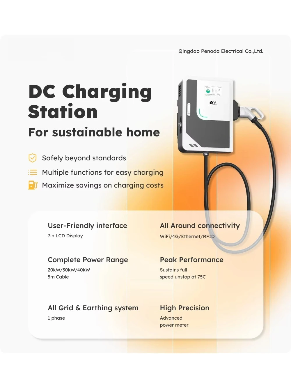 Wysokowydajna ładowarka EVSE 3 – Ev Charging Pile recenzja i cena
